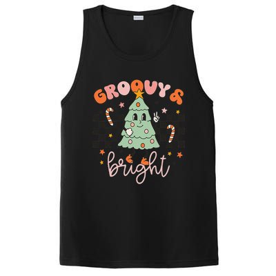 Groovy And Bright Cute Snowman Winter Merry Christmas PosiCharge Competitor Tank