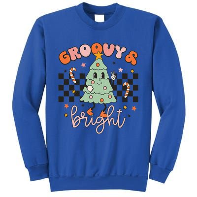 Groovy And Bright Cute Snowman Winter Merry Christmas Sweatshirt