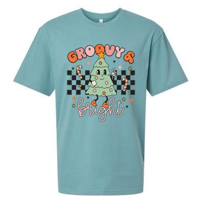 Groovy And Bright Cute Snowman Winter Merry Christmas Sueded Cloud Jersey T-Shirt