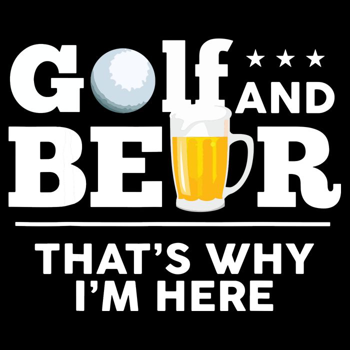 Golf And Beer That's Why I'm Here | Funny Golf Player Sarcasm City Backpack