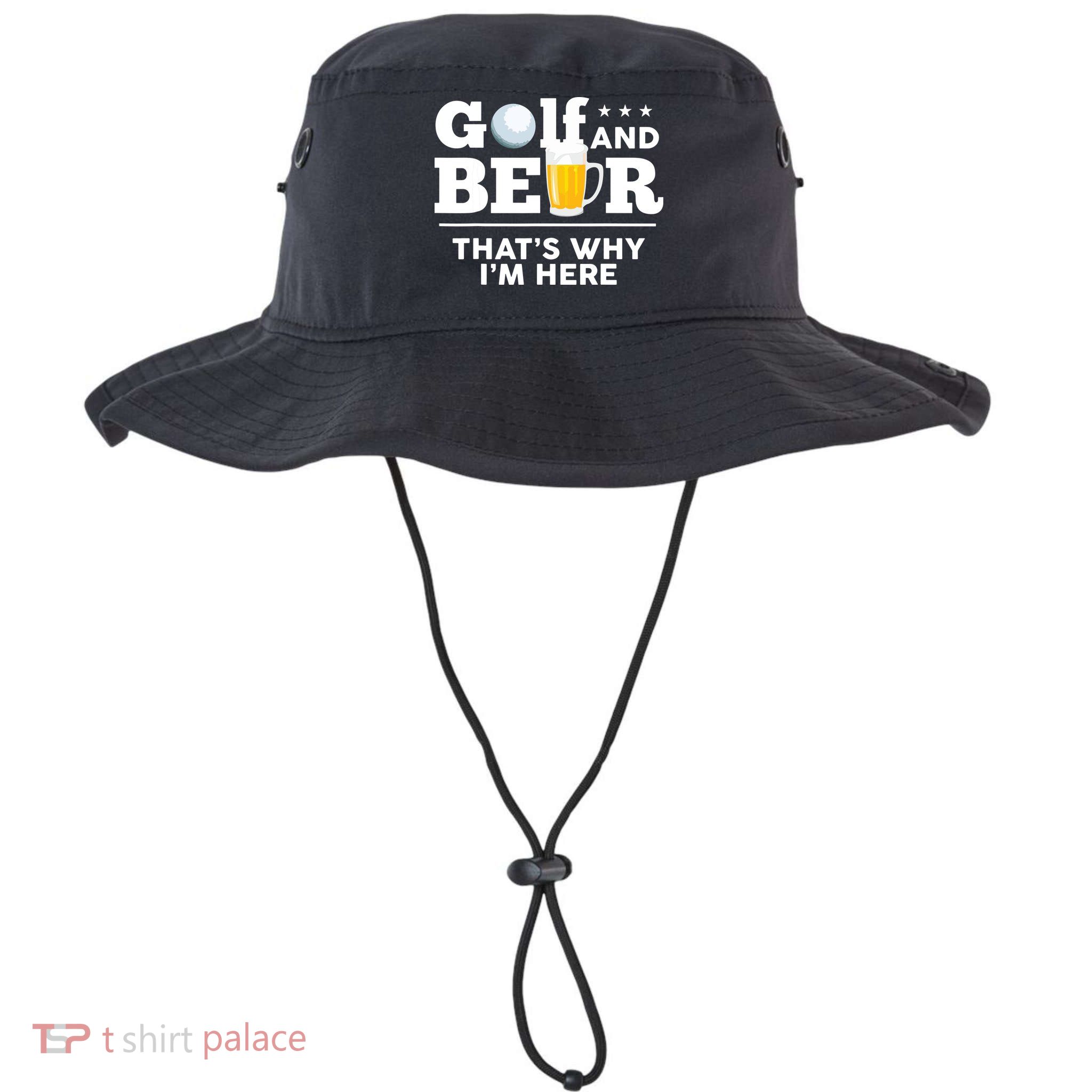 Golf And Beer That's Why I'm Here | Funny Golf Player Sarcasm Bucket Hat