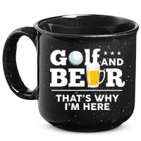 Golf And Beer That's Why I'm Here | Funny Golf Player Sarcasm 15oz Campfire Ceramic Mug