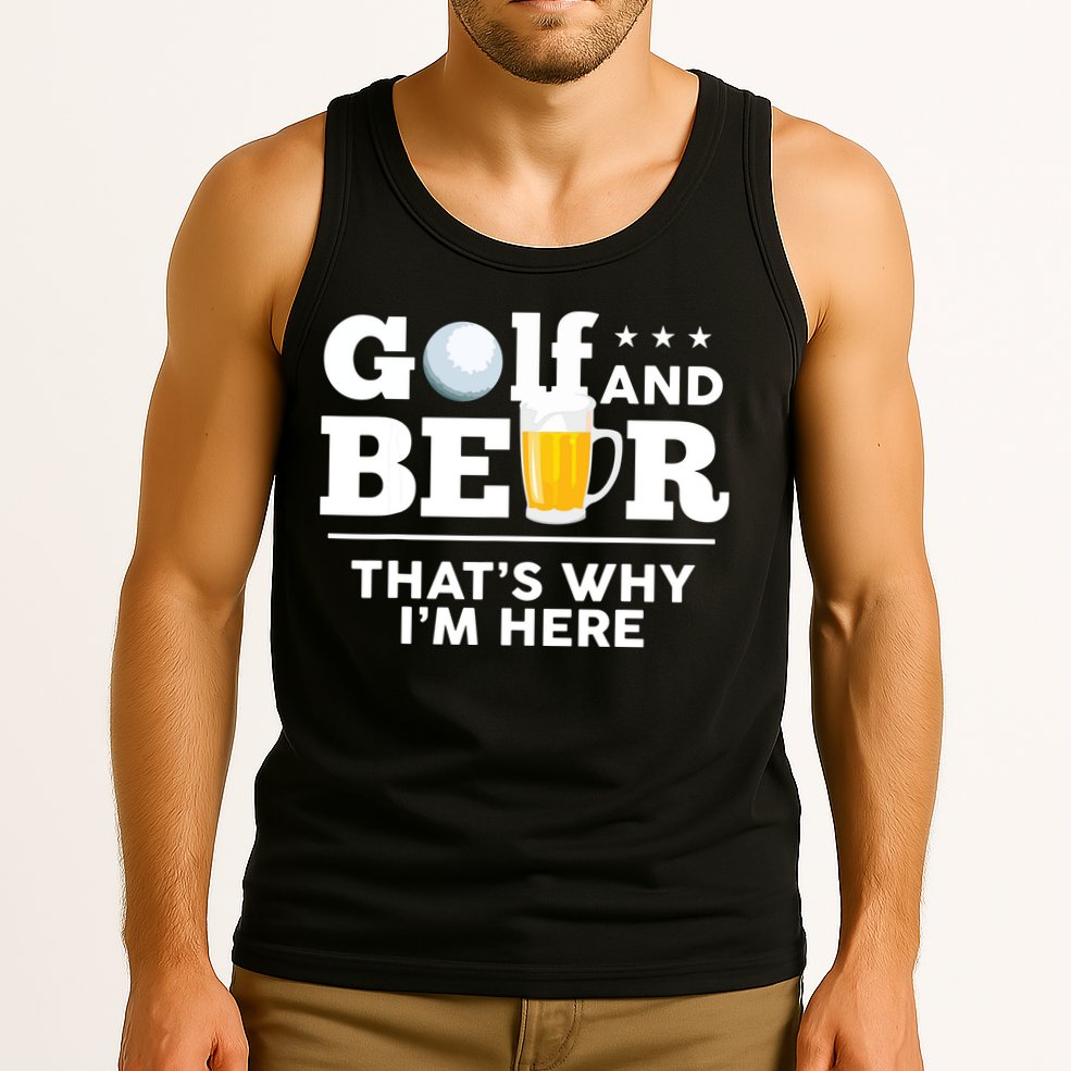 Golf And Beer That's Why I'm Here | Funny Golf Player Sarcasm Tank Top