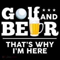 Golf And Beer That's Why I'm Here | Funny Golf Player Sarcasm Wool Snapback Cap