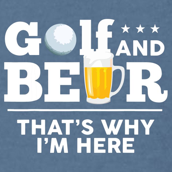 Golf And Beer That's Why I'm Here | Funny Golf Player Sarcasm Garment-Dyed Sweatshirt