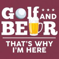 Golf And Beer That's Why I'm Here | Funny Golf Player Sarcasm 16oz Travel Tumbler