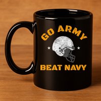 Go Army Beat AmericaS Game Sports Football 11oz C Handle Ceramic Mug