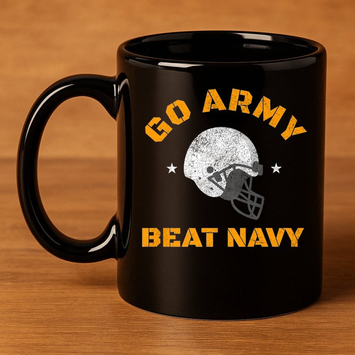 Go Army Beat AmericaS Game Sports Football 11oz C Handle Ceramic Mug