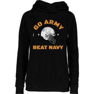 Go Army Beat AmericaS Game Sports Football Womens Funnel Neck Pullover Hood