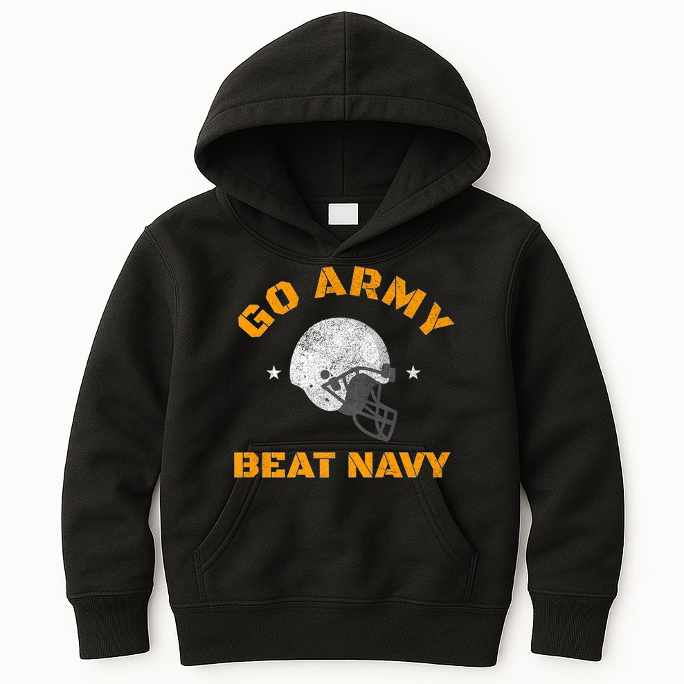 Go Army Beat AmericaS Game Sports Football Kids Hoodie