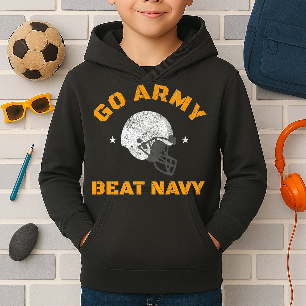 Go Army Beat AmericaS Game Sports Football Kids Hoodie