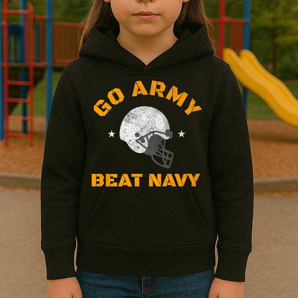 Go Army Beat AmericaS Game Sports Football Kids Hoodie