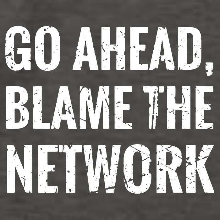 Go Ahead Blame The Network Admin Network Engineering Vector Backpack