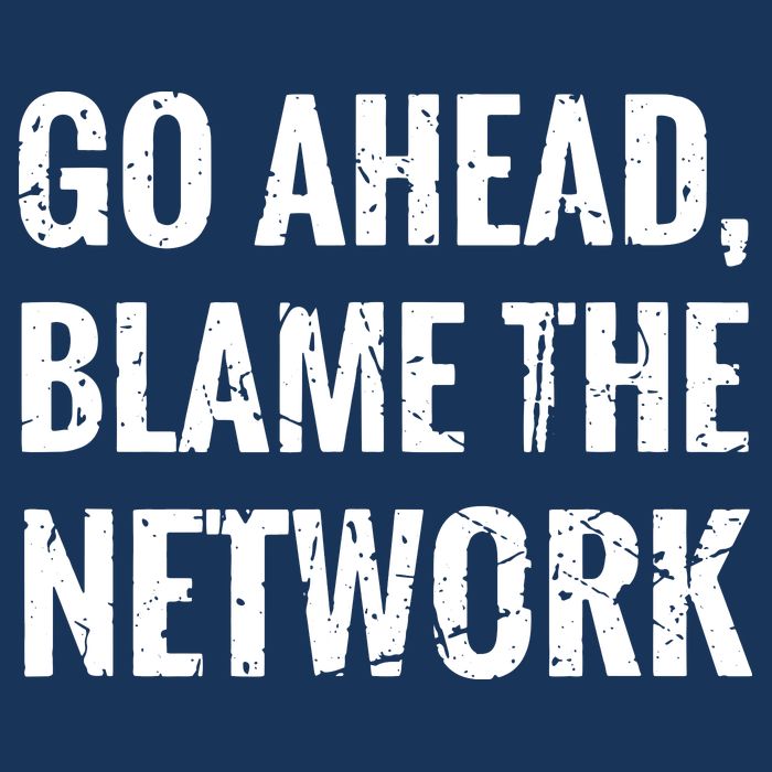 Go Ahead Blame The Network Admin Network Engineering Poster