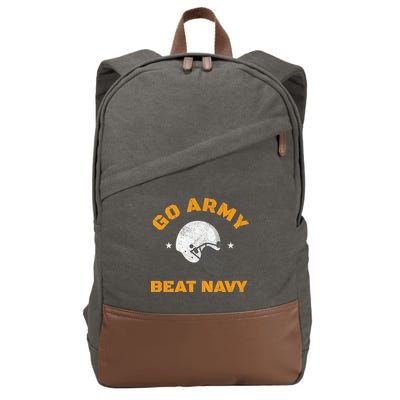 Go Army Beat Navy America's Game Sports Football T Sweathirt Cotton Canvas Backpack