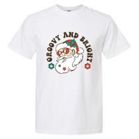 Groovy And Bright Santa Retro Christmas Winter Party Garment-Dyed Heavyweight T-Shirt