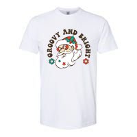 Groovy And Bright Santa Retro Christmas Winter Party Softstyle CVC T-Shirt