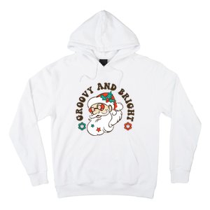 Groovy And Bright Santa Retro Christmas Winter Party Hoodie