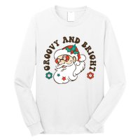 Groovy And Bright Santa Retro Christmas Winter Party Long Sleeve Shirt