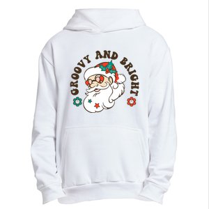 Groovy And Bright Santa Retro Christmas Winter Party Urban Pullover Hoodie