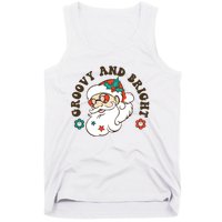 Groovy And Bright Santa Retro Christmas Winter Party Tank Top