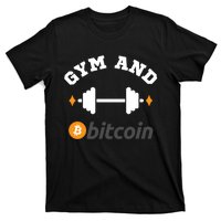 Gym And Bitcoin Fun Crypto Gym Wear Bitcoin Gym Bodybuilding T-Shirt