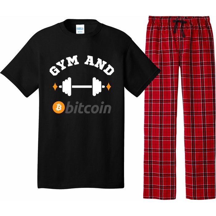 Gym And Bitcoin Fun Crypto Gym Wear Bitcoin Gym Bodybuilding Pajama Set