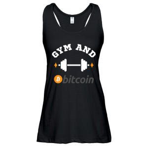 Gym And Bitcoin Fun Crypto Gym Wear Bitcoin Gym Bodybuilding Ladies Essential Flowy Tank