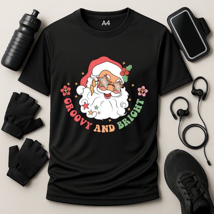 Groovy And Bright Santa Claus Christmas Performance Shirt
