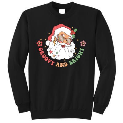 Groovy And Bright Santa Claus Christmas Sweatshirt