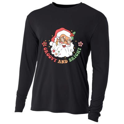 Groovy And Bright Santa Claus Christmas Cooling Performance Long Sleeve Crew