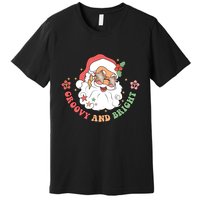Groovy And Bright Santa Claus Christmas Premium T-Shirt