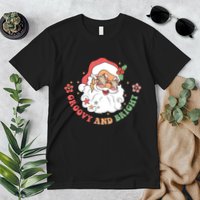 Groovy And Bright Santa Claus Christmas Premium T-Shirt