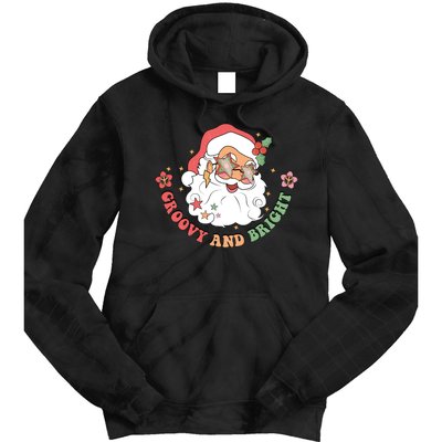 Groovy And Bright Santa Claus Christmas Tie Dye Hoodie