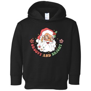 Groovy And Bright Santa Claus Christmas Toddler Hoodie