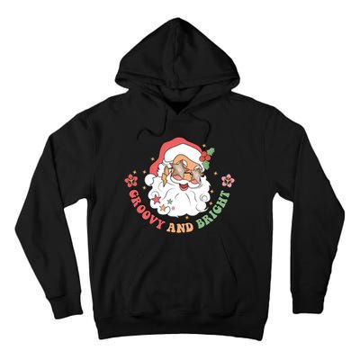 Groovy And Bright Santa Claus Christmas Tall Hoodie