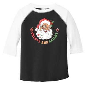 Groovy And Bright Santa Claus Christmas Toddler Fine Jersey T-Shirt