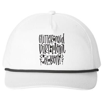 Girl And Boy Mom Mother Family Mom Snapback Five-Panel Rope Hat