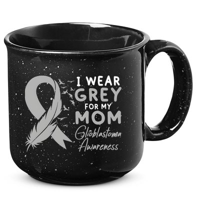 Glioblastoma Awareness Brain Cancer 15oz Campfire Ceramic Mug