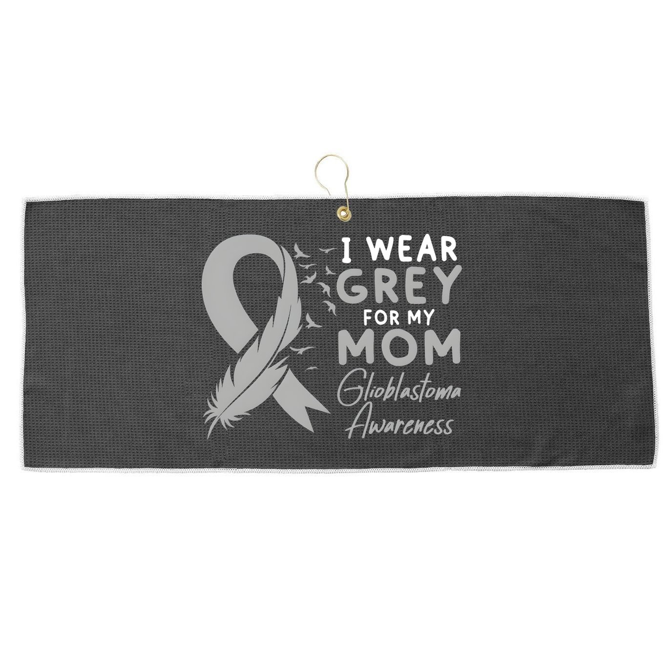 Glioblastoma Awareness Brain Cancer Large Microfiber Waffle Golf Towel