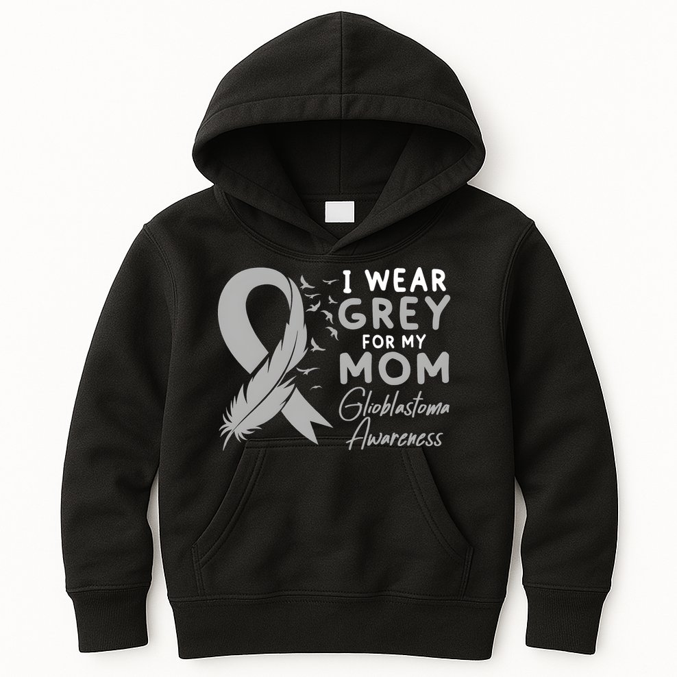 Glioblastoma Awareness Brain Cancer Kids Hoodie