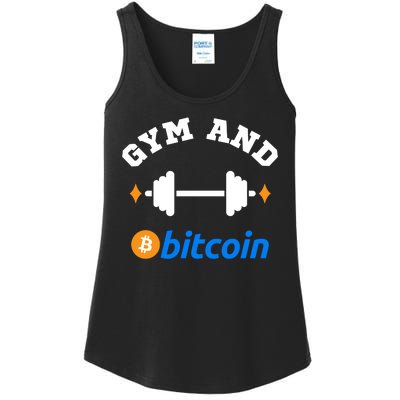 Gym And Bitcoin Fun Crypto Gym Wear Bitcoin Gym Bodybuilding Ladies Essential Tank