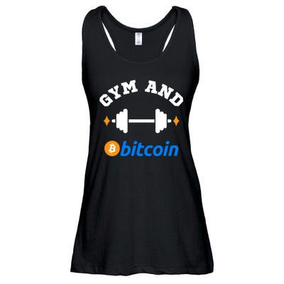 Gym And Bitcoin Fun Crypto Gym Wear Bitcoin Gym Bodybuilding Ladies Essential Flowy Tank