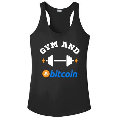 Gym And Bitcoin Fun Crypto Gym Wear Bitcoin Gym Bodybuilding Ladies PosiCharge Competitor Racerback Tank