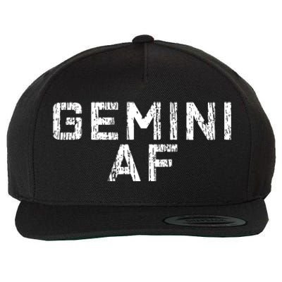 Gemini Astrology Birthday Gift Sign Wool Snapback Cap