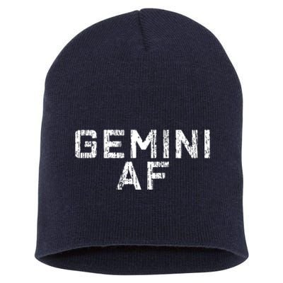 Gemini Astrology Birthday Gift Sign Short Acrylic Beanie