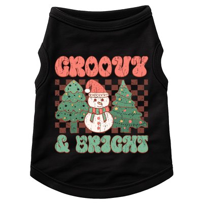 Groovy And Bright Snowman Christmas Tree Doggie Tank