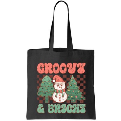 Groovy And Bright Snowman Christmas Tree Bag