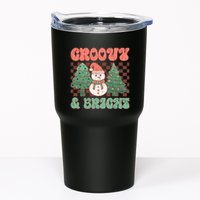 Groovy And Bright Snowman Christmas Tree Tumbler