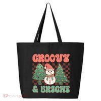 Groovy And Bright Snowman Christmas Tree 25L Jumbo Tote